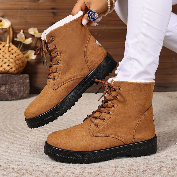 Women's Fashionable Waterproof High-top Cotton-padded Snow Boots